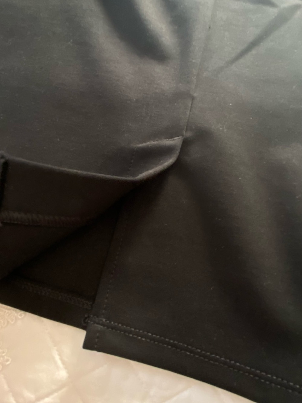 Time and Tru Black Ponte Pencil Skirt - Sleek Workwear Size L (12-14) - Picture 7 of 12